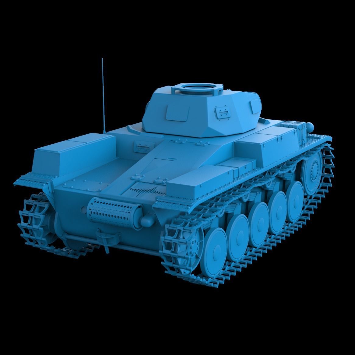 Panzer II 3D print model_1
