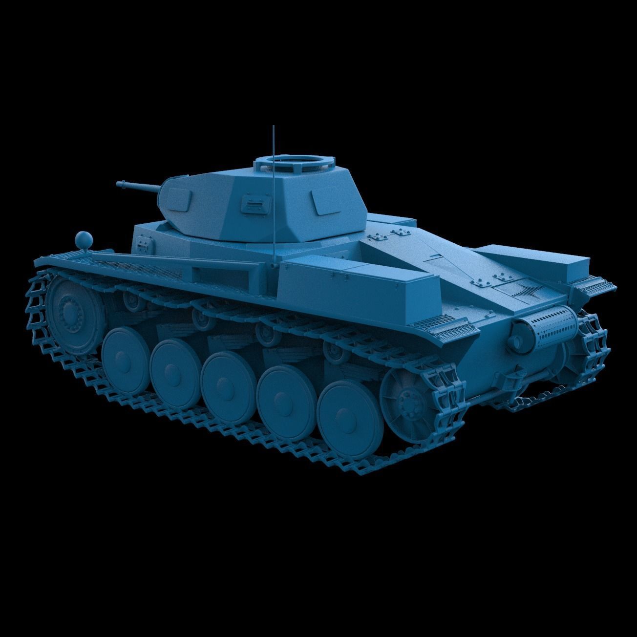 Panzer II 3D print model_2