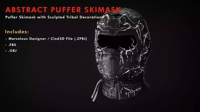Abstract Tribal Skimask