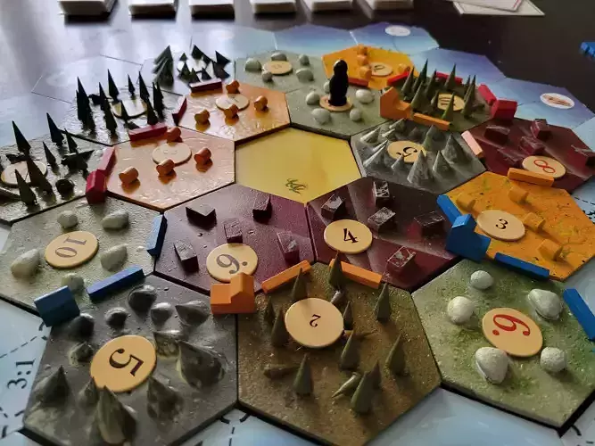 Settlers of Catan 3D terrain tiles for 3D Printing