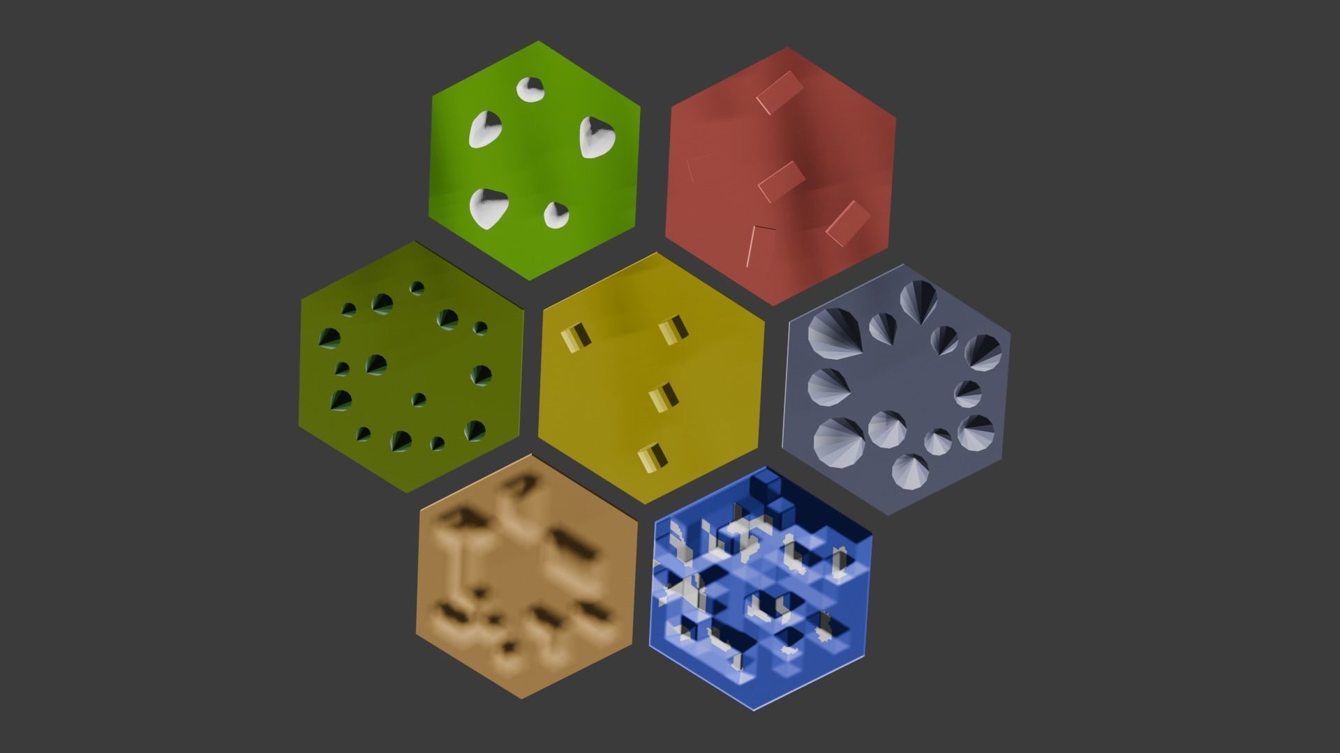 Settlers of Catan 3D terrain tiles for 3D Printing 3D print model_12