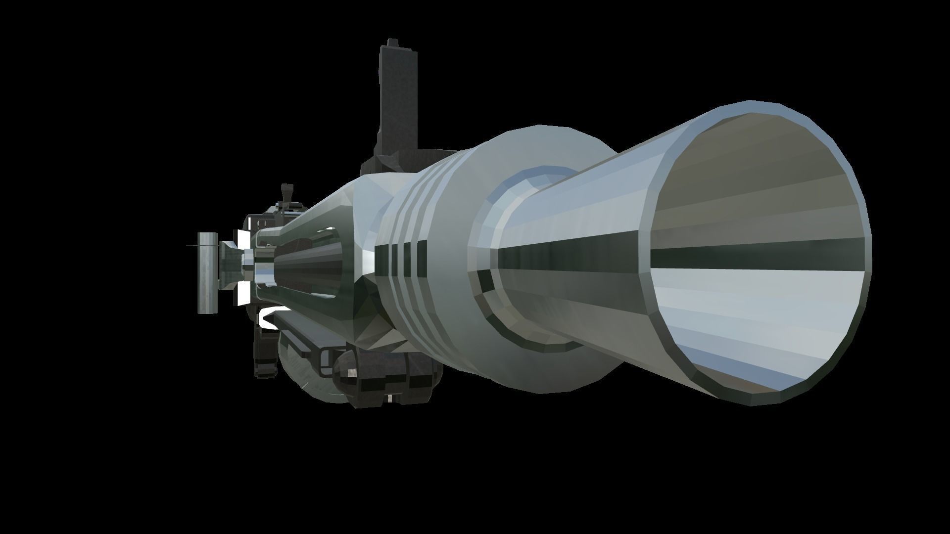 Low-Poly Light Machine MG42 3D Model Low-poly 3D model_3