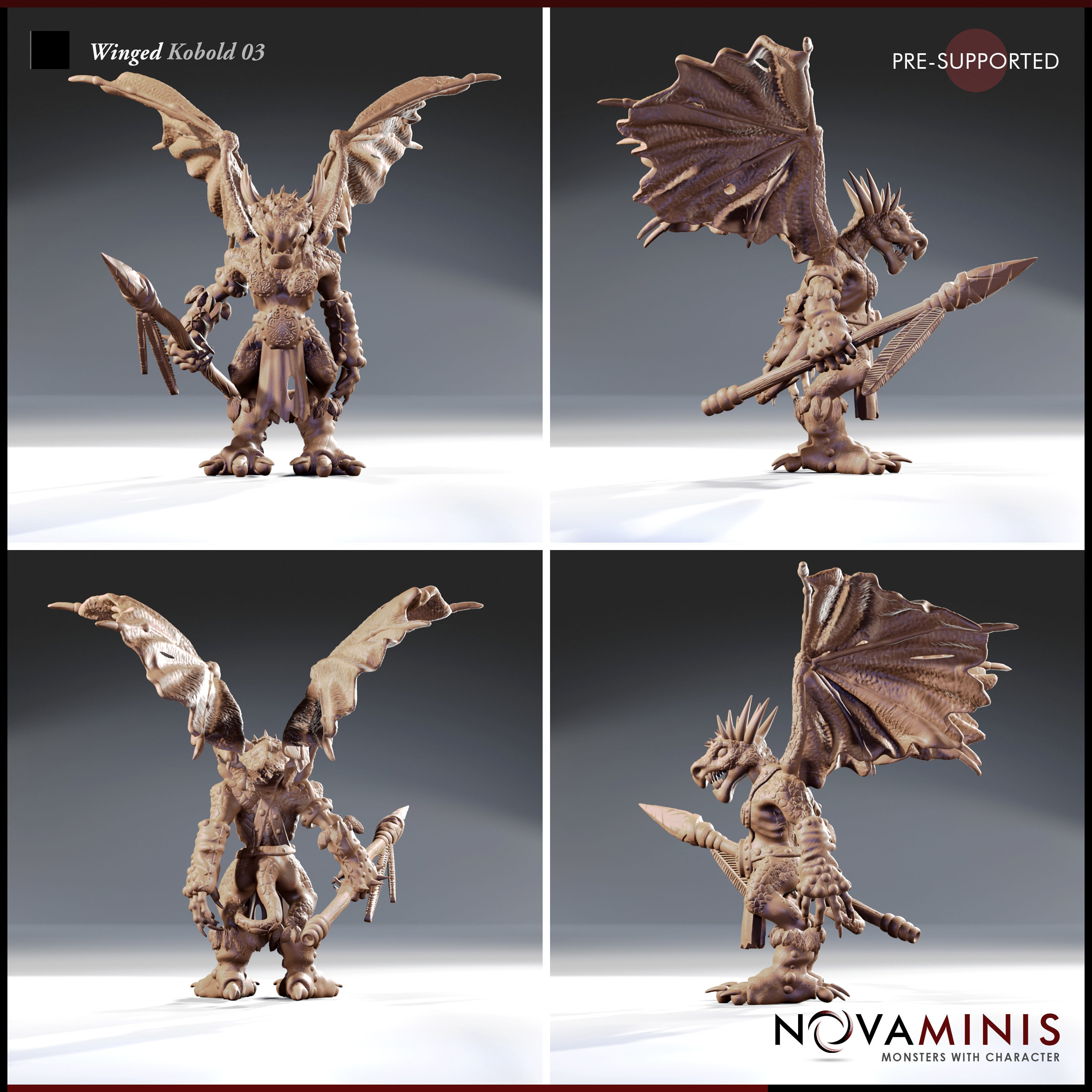 Winged Kobold 03 3D print model_2