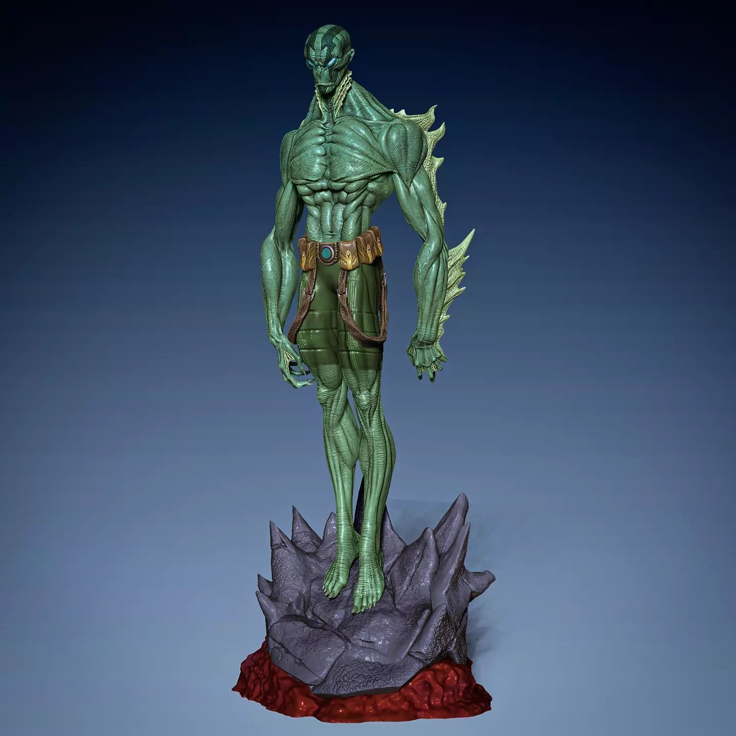 Abe Sapien from Hellboy for 3D printing 3D print model_3