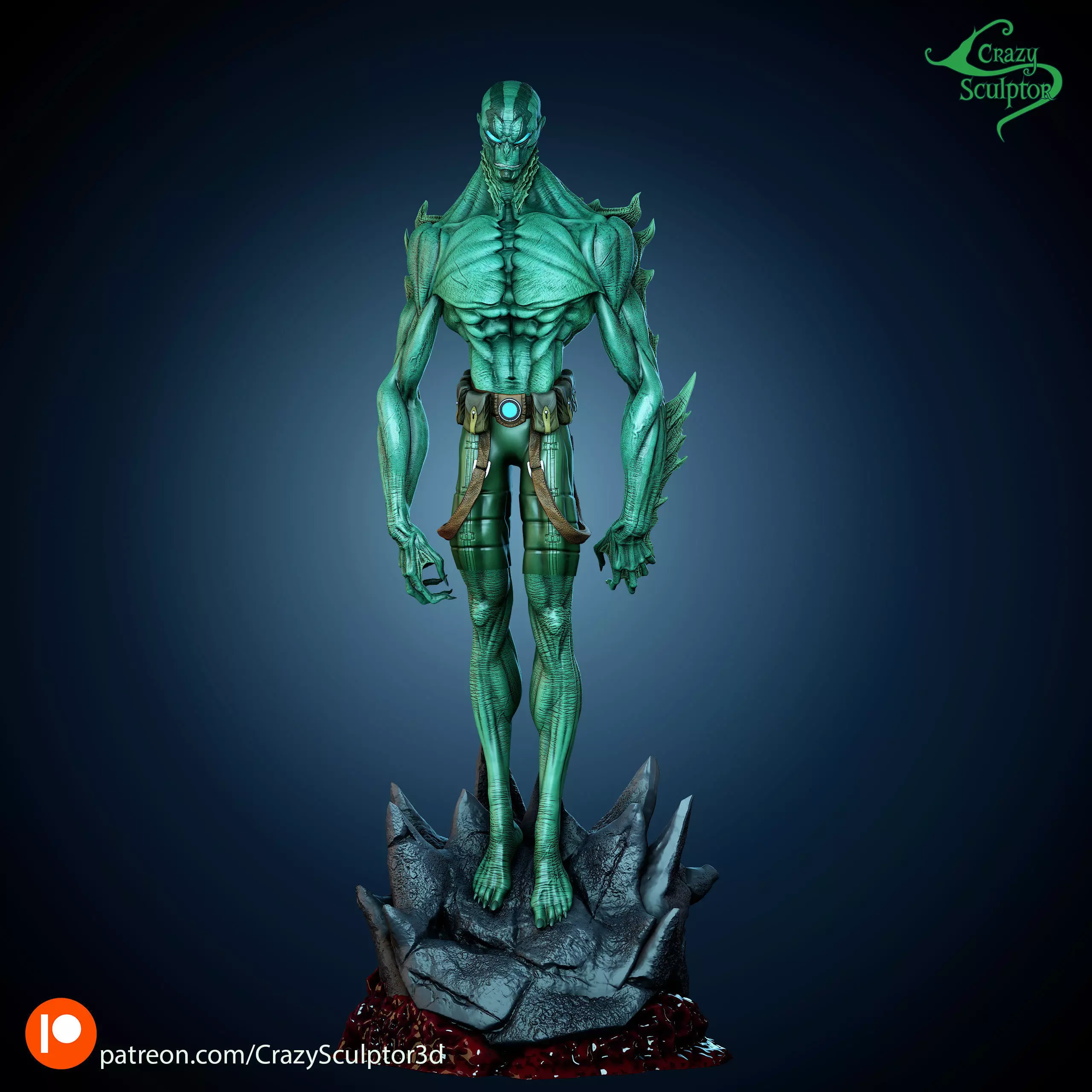 Abe Sapien from Hellboy for 3D printing 3D print model
