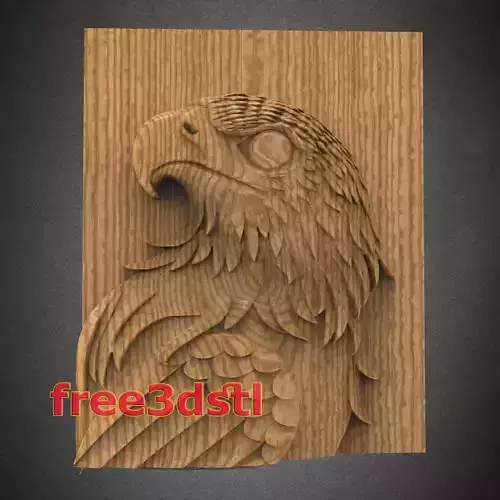 Eagle bird 3D STL Model for CNC Router 