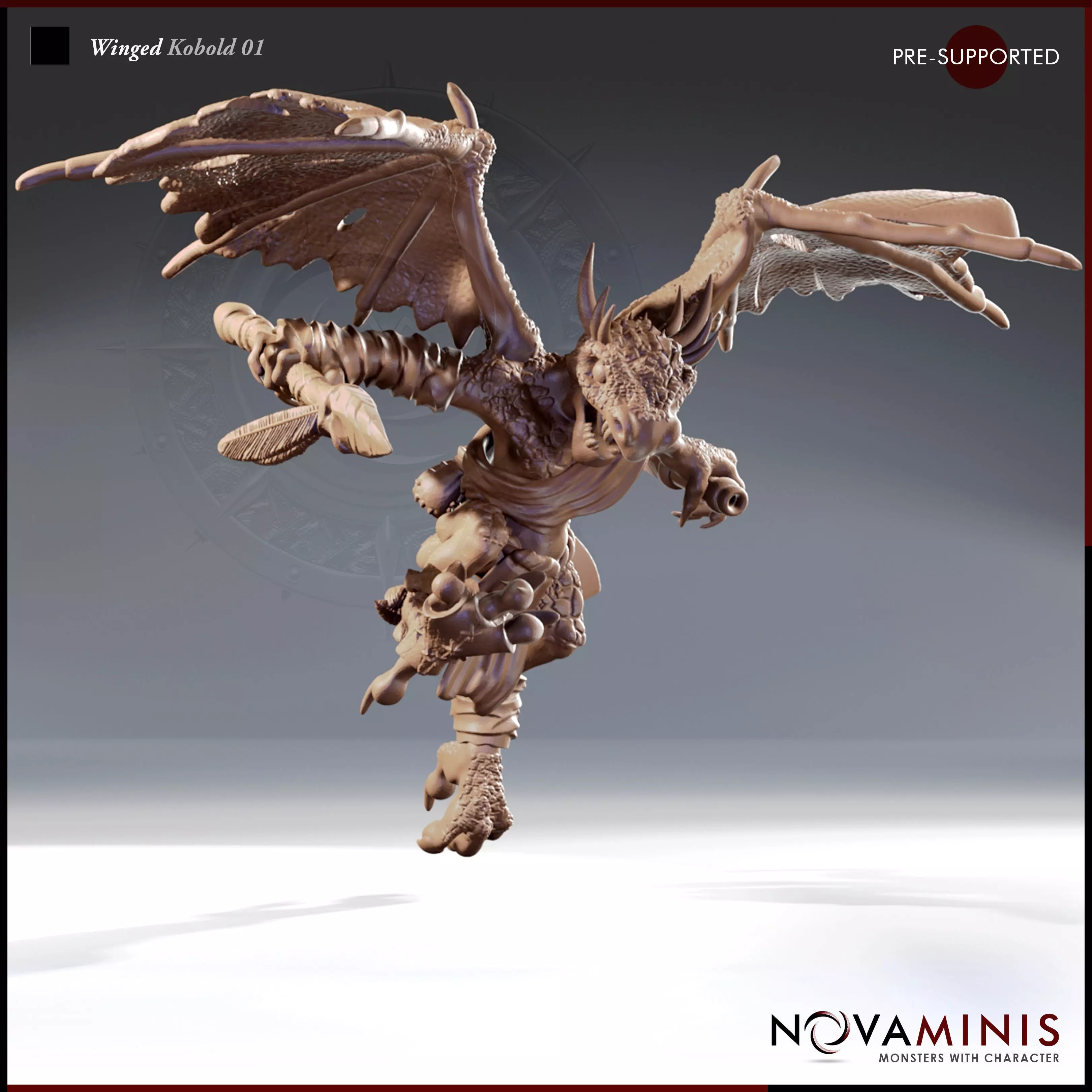 Winged Kobold 01 3D print model_0