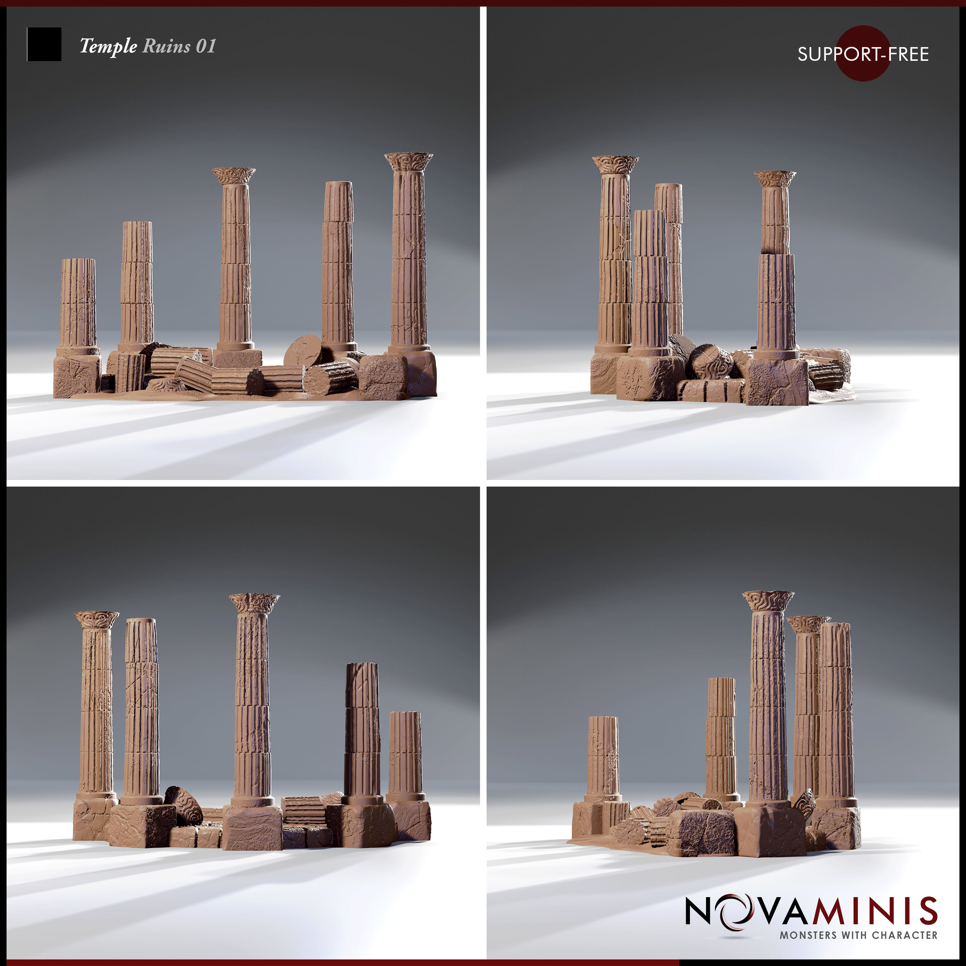 Temple Ruins 01 3D print model_2