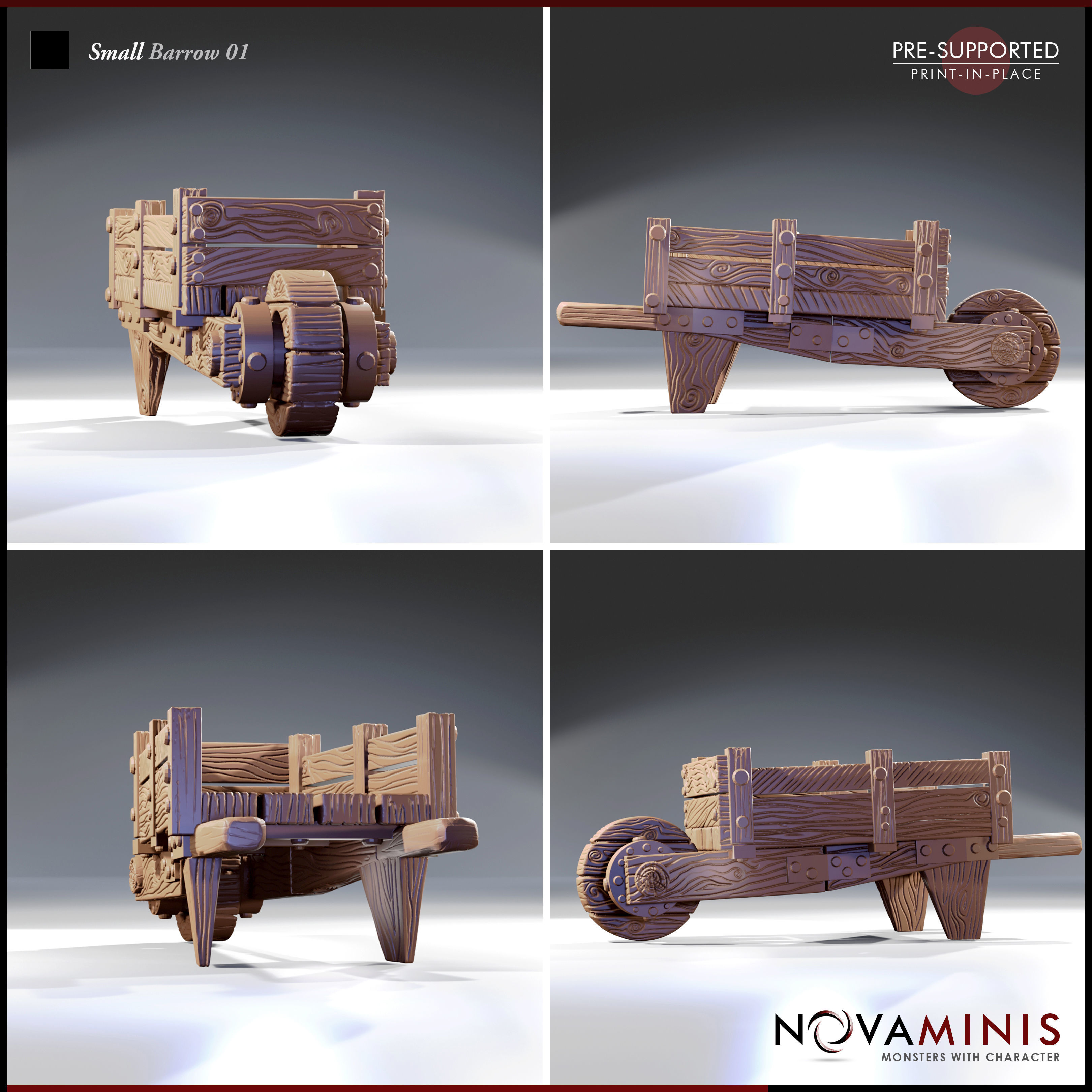 Small Barrow 01 3D print model_2