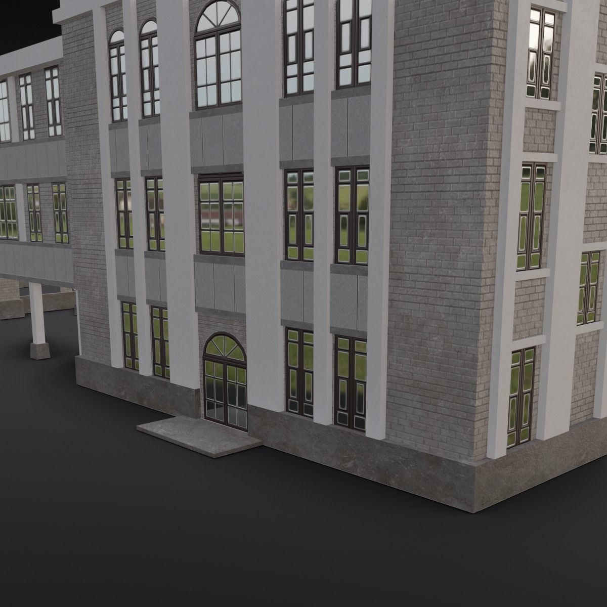 Building structure 3D Model Low-poly 3D model_9