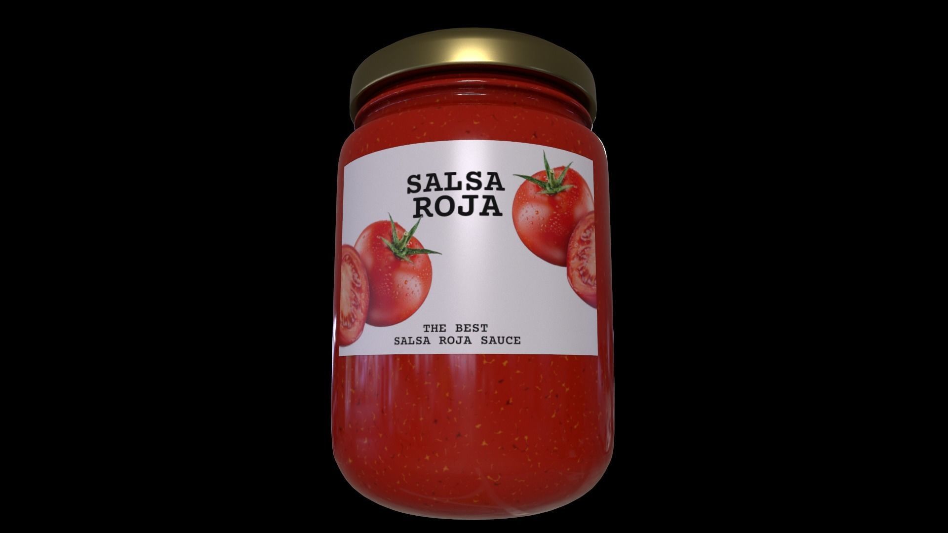 Salsas and Sauces-Salsa Roja-GAME READY PBR Low-poly 3D model_2