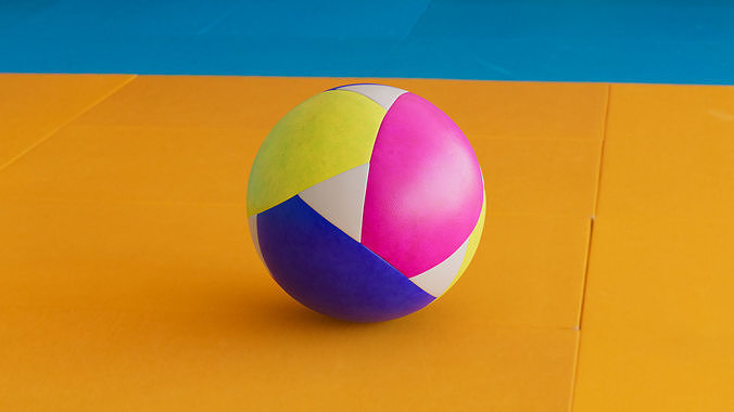 Volleyball Low-poly 3D model