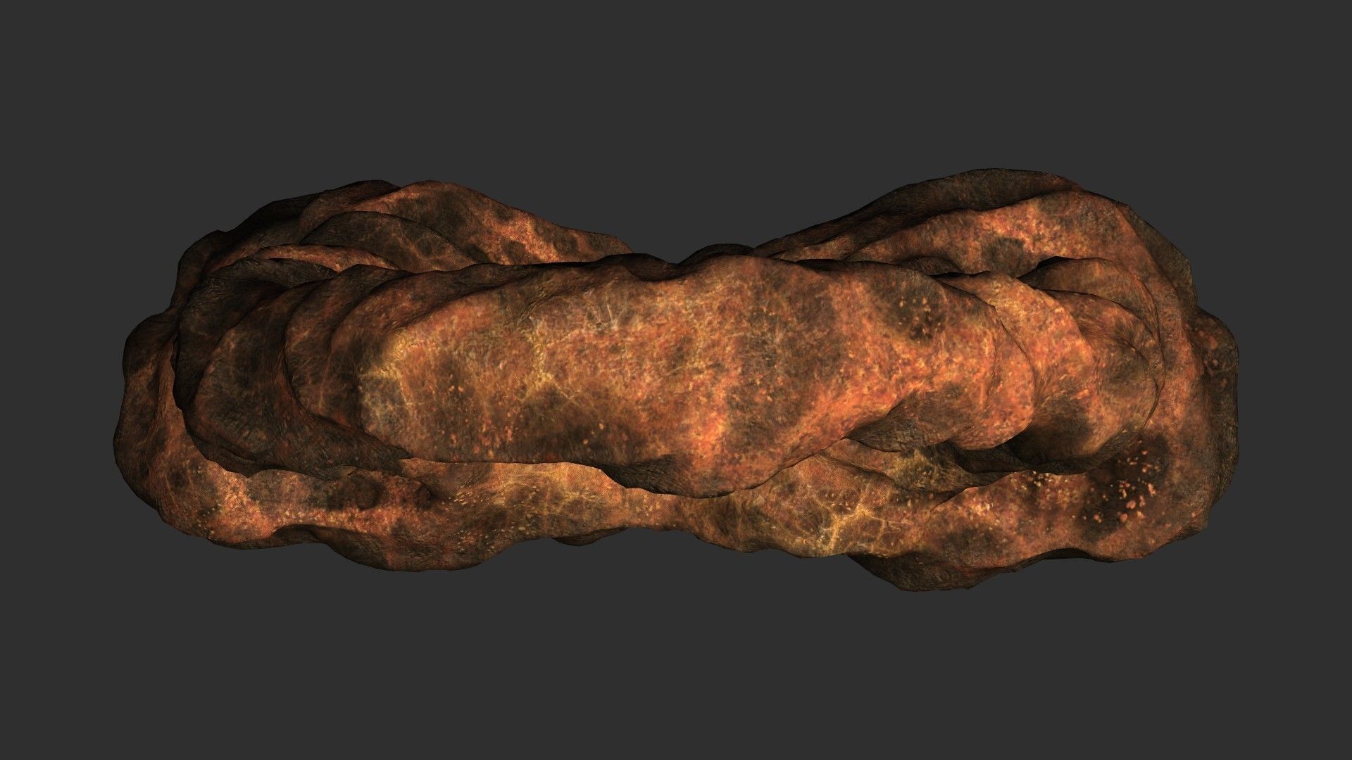 Stone Portal 1 - Dust Low-poly 3D model_9