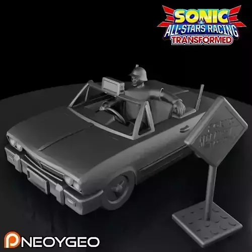 JOE - CRAZY TAXI - SONIC and ALL-STARS RACING TRANSFORMED 3D print model