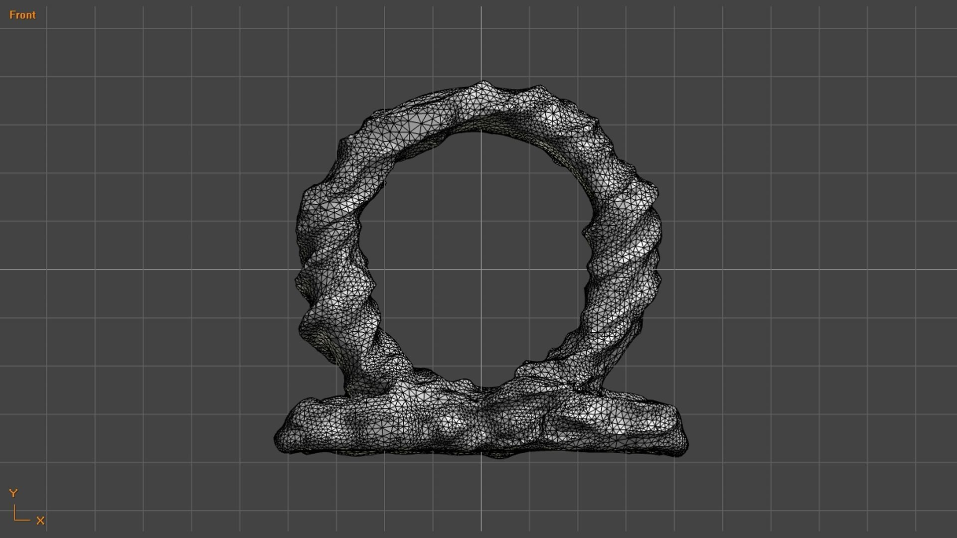 Stone Portal 1 - Spider Low-poly 3D model_13