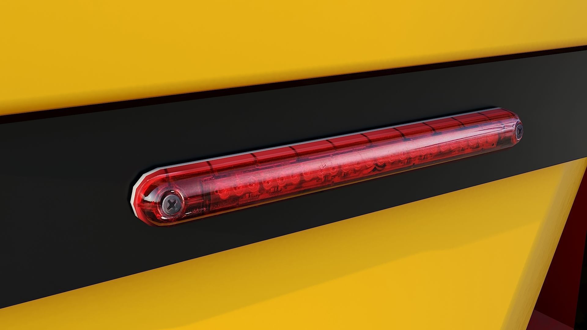 Dump truck with Snowplow Low-poly 3D model_21