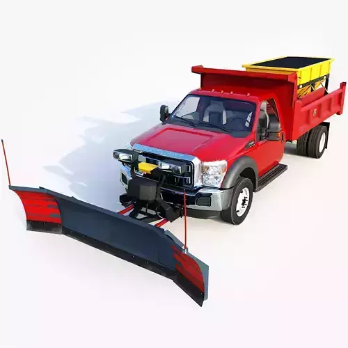 Dump truck with Snowplow 