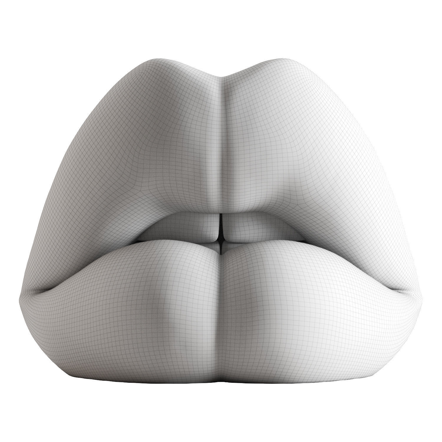 Sculpture Lips 3D model_5