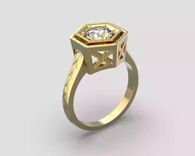 R 112 Hexagon Ring