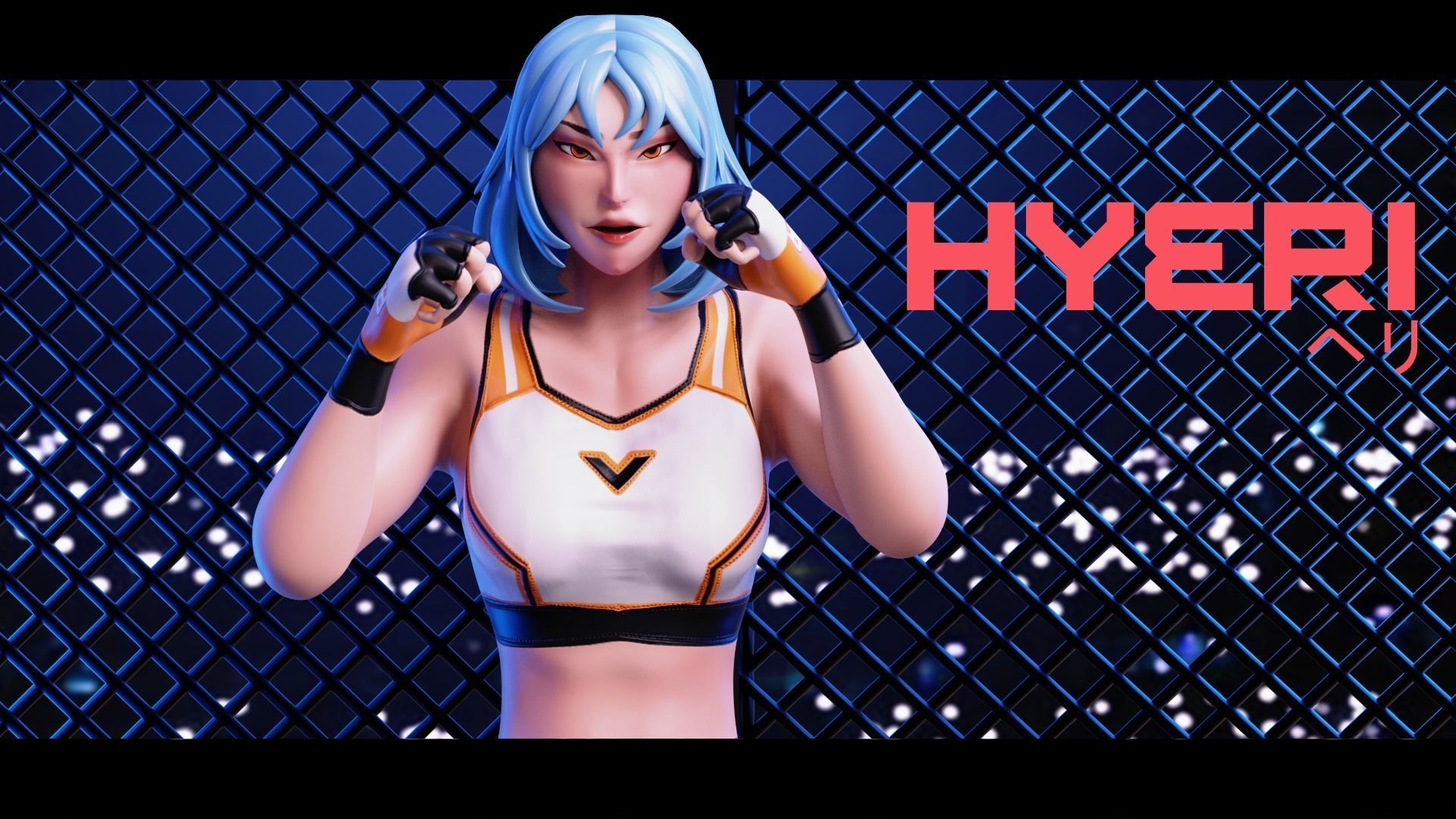 Low Poly Boxer - MMA Fighter - Hye Ri Low-poly 3D model_23