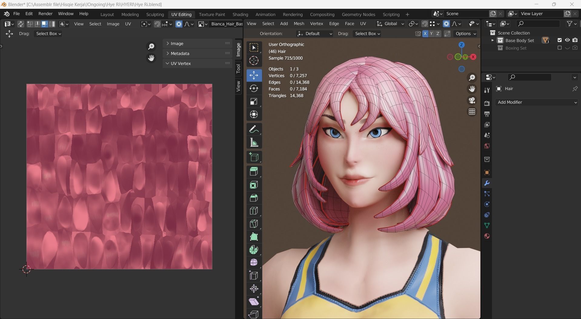 Low Poly Boxer - MMA Fighter - Hye Ri Low-poly 3D model_18