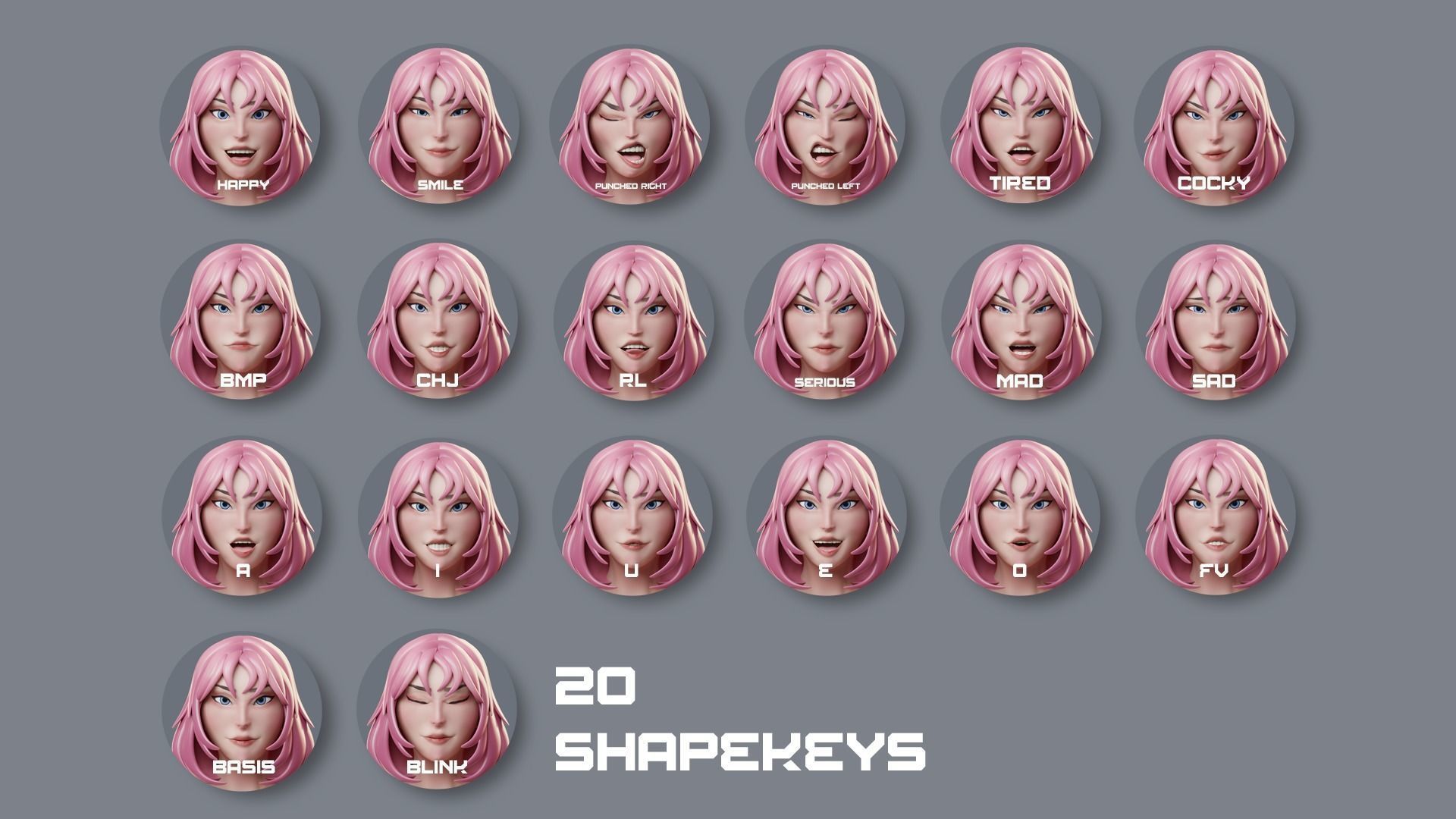 Low Poly Boxer - MMA Fighter - Hye Ri Low-poly 3D model_21