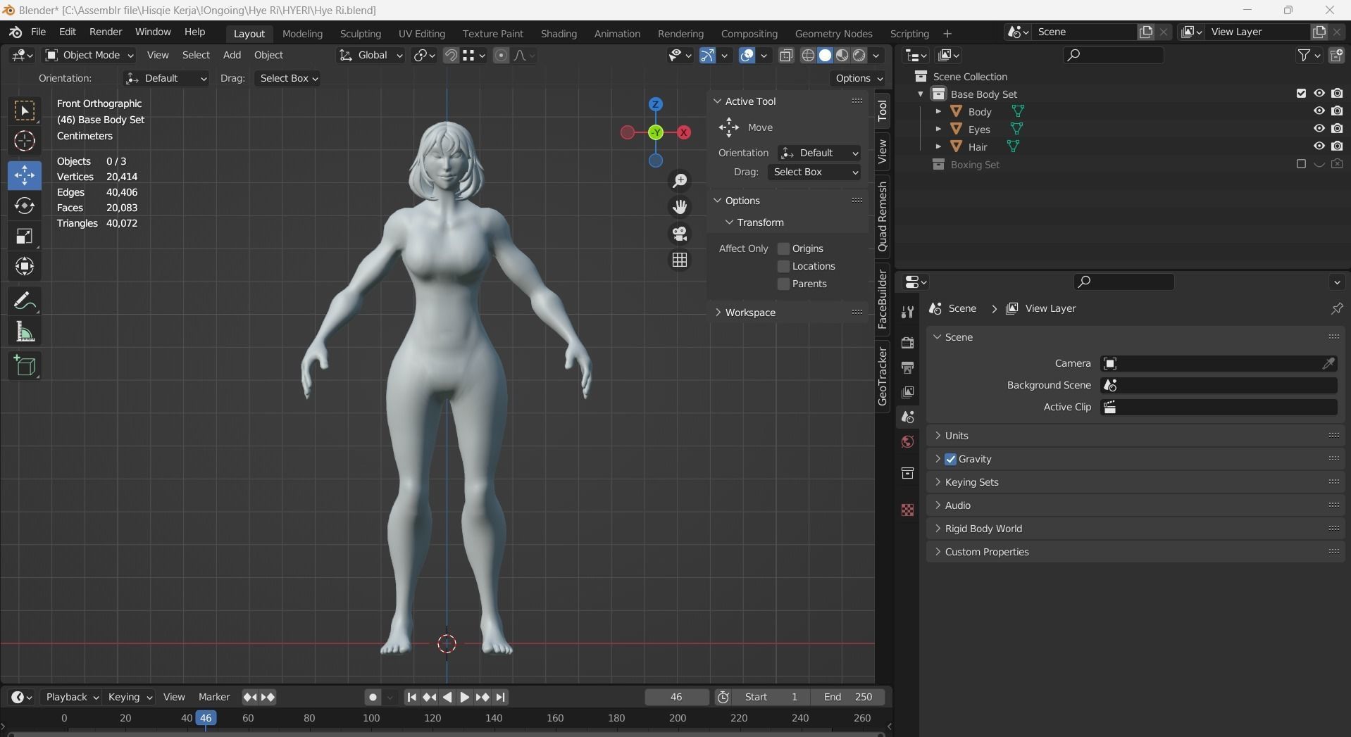 Low Poly Boxer - MMA Fighter - Hye Ri Low-poly 3D model_15