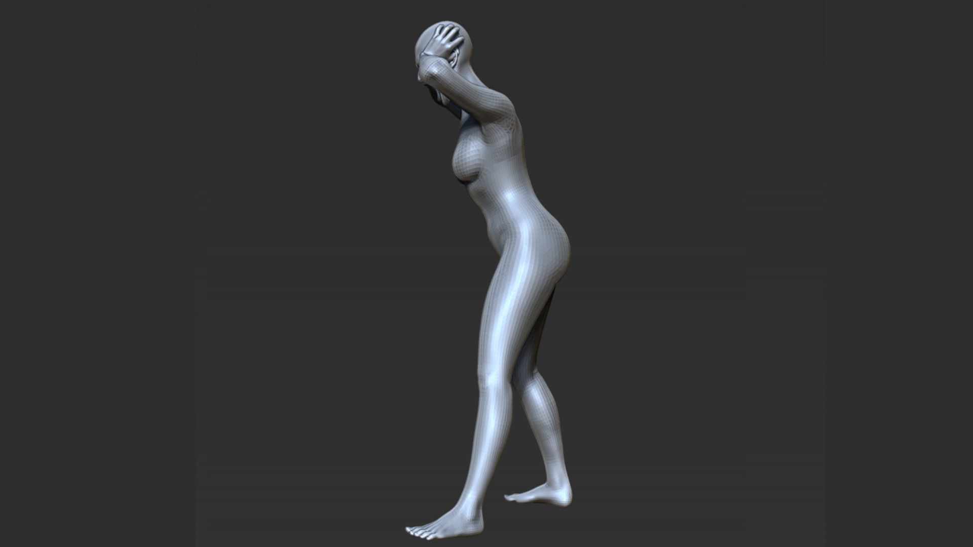 Anger Pose 3D print model_5