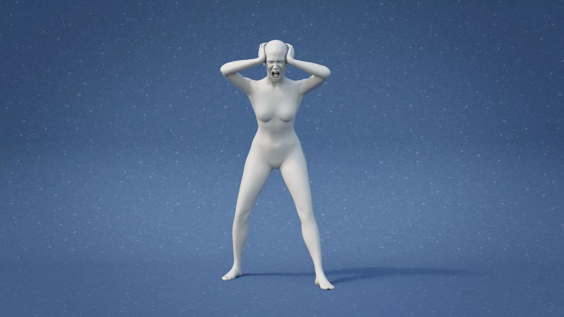 Anger Pose 3D print model_0