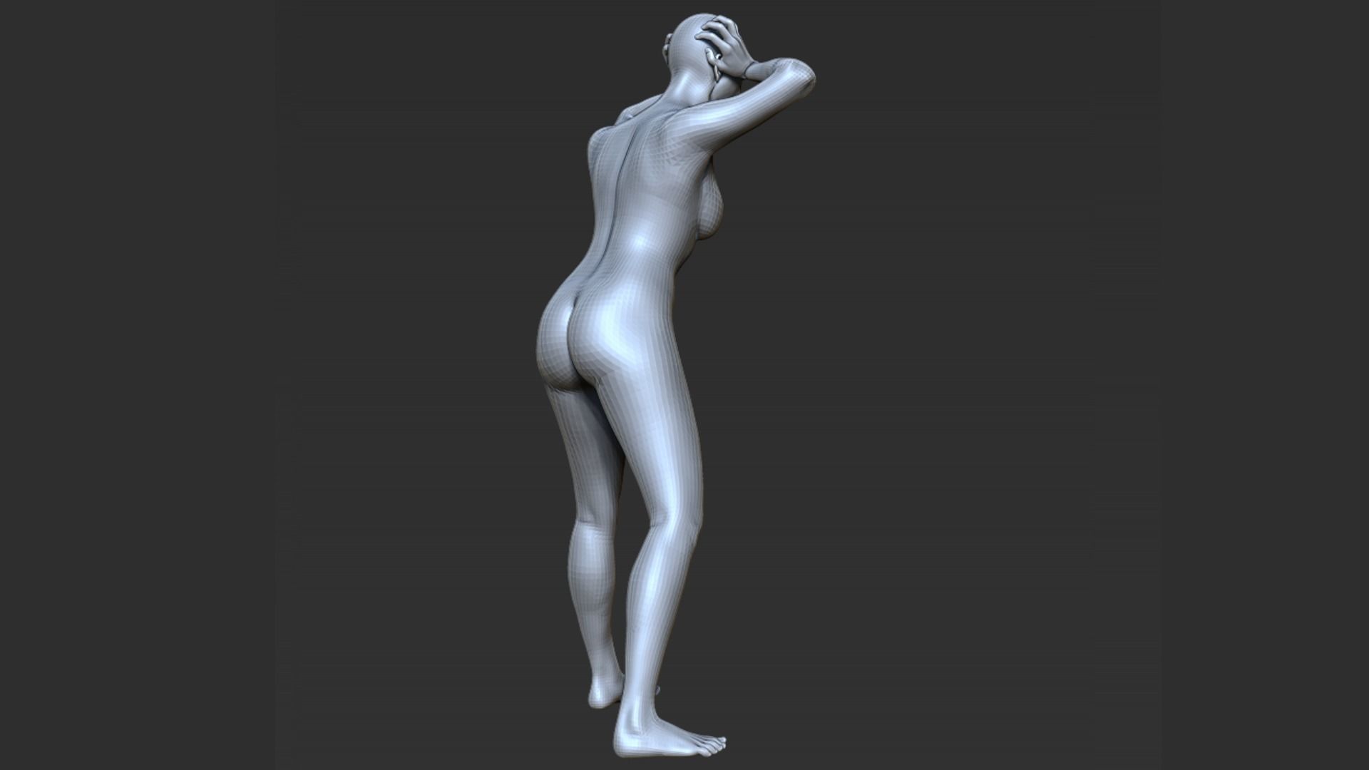 Anger Pose 3D print model_2