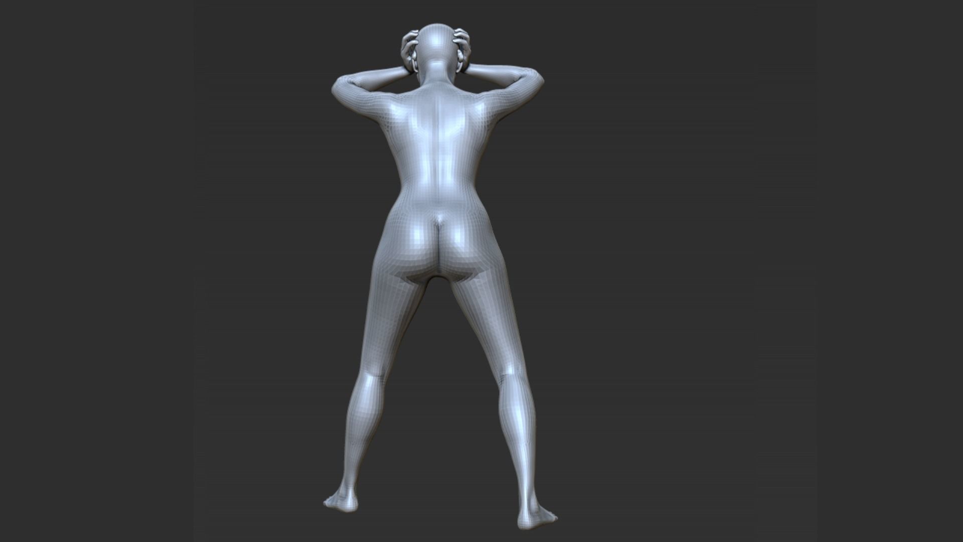 Anger Pose 3D print model_3