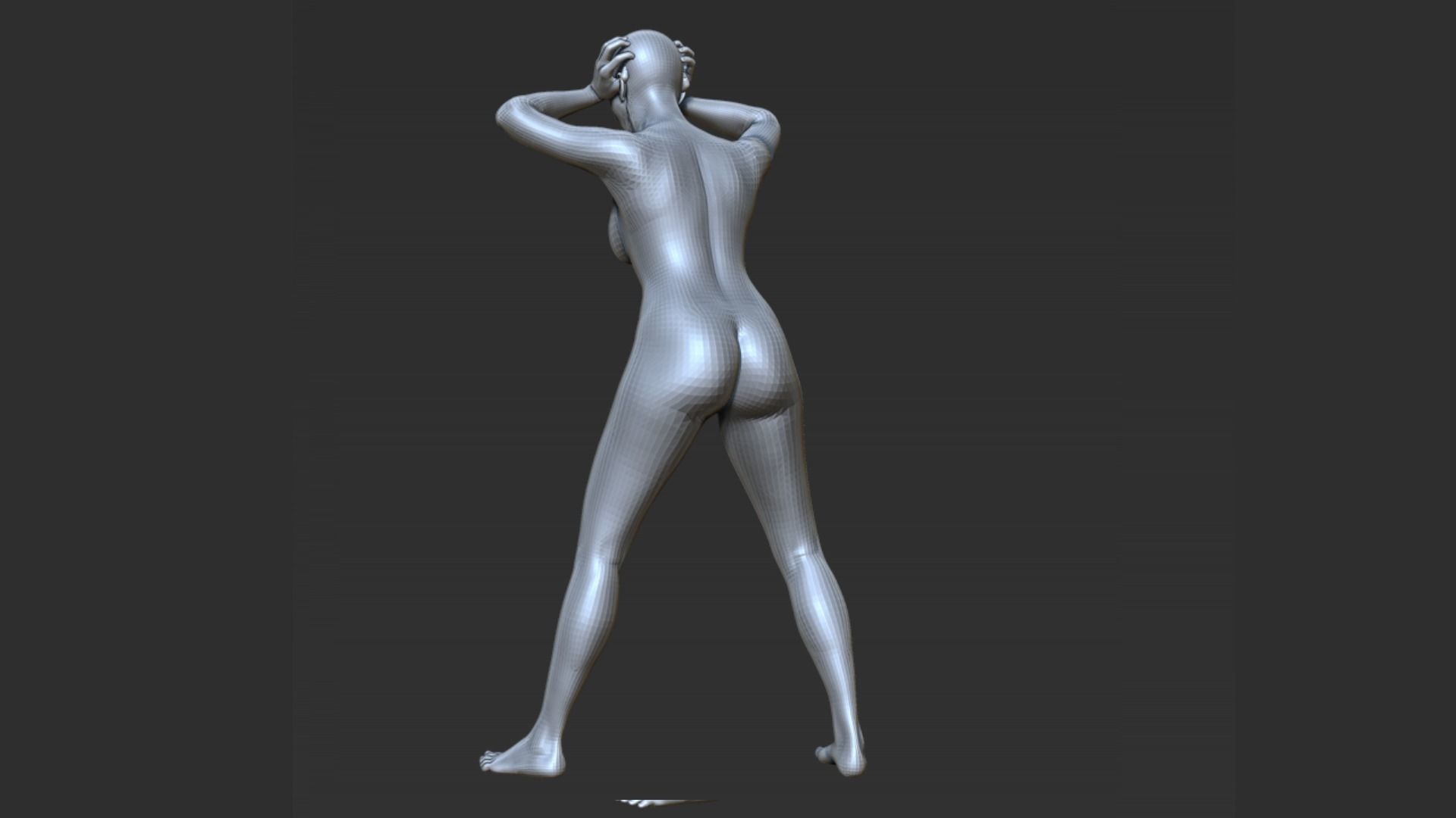 Anger Pose 3D print model_4