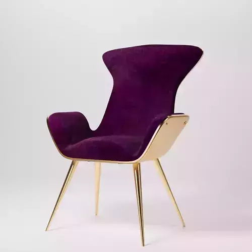 Purple Luxury Armchair