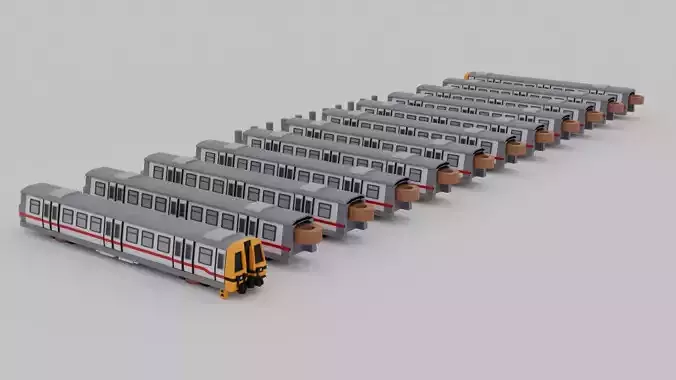 Metro Cammell EMUs Train Model for 3D printing 3D print model