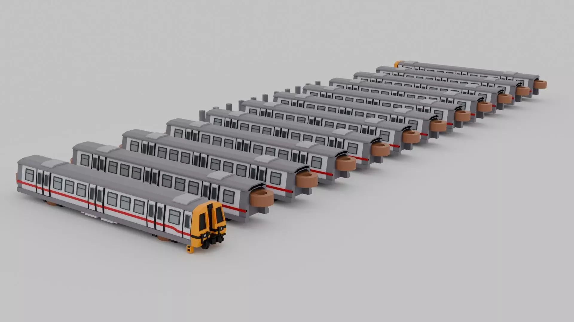 Metro Cammell EMUs Train Model for 3D printing 3D print model