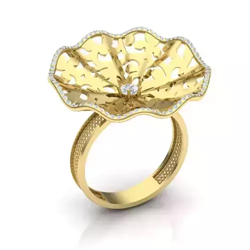 Fusion flower ring 04