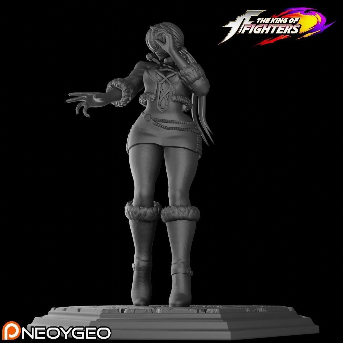 SHERMIE - THE KING OF FIGHTERS 3D print model_1