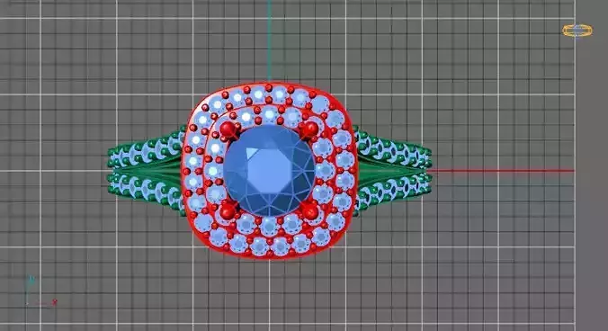 Double Halo engagement ring