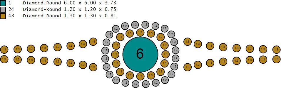 Double Halo engagement ring 3D print model_6