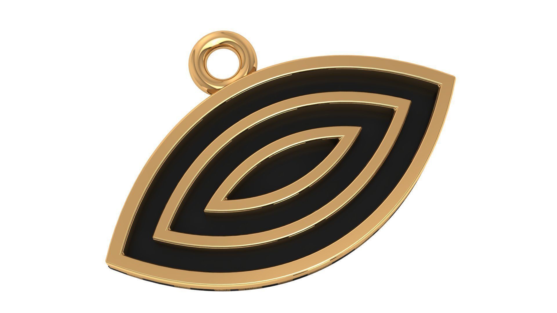 Evil Eye Pendant Necklace 3D print model_1