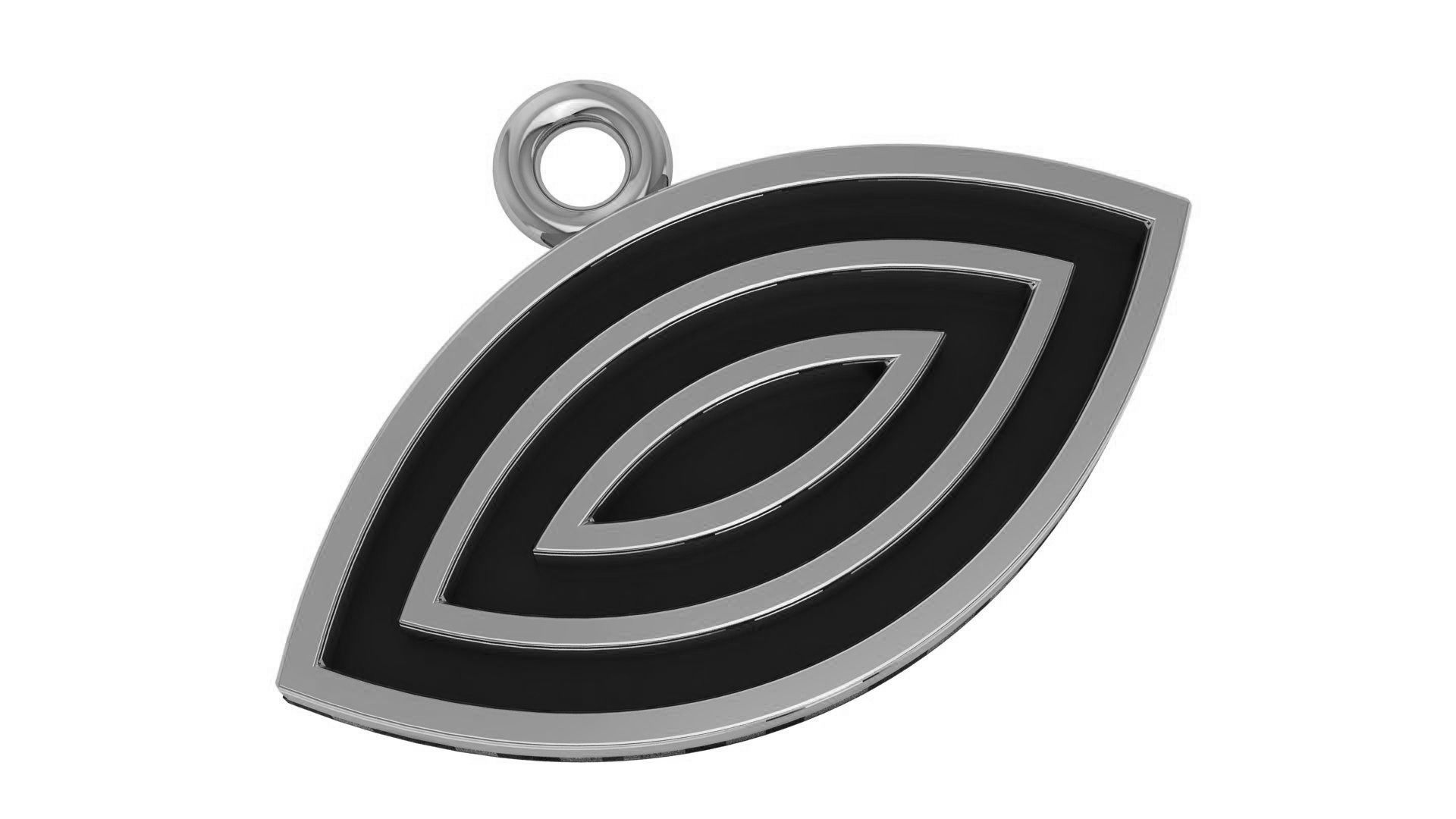 Evil Eye Pendant Necklace 3D print model_2