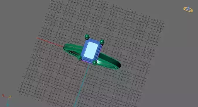 Emerald Solitaire Engagement ring