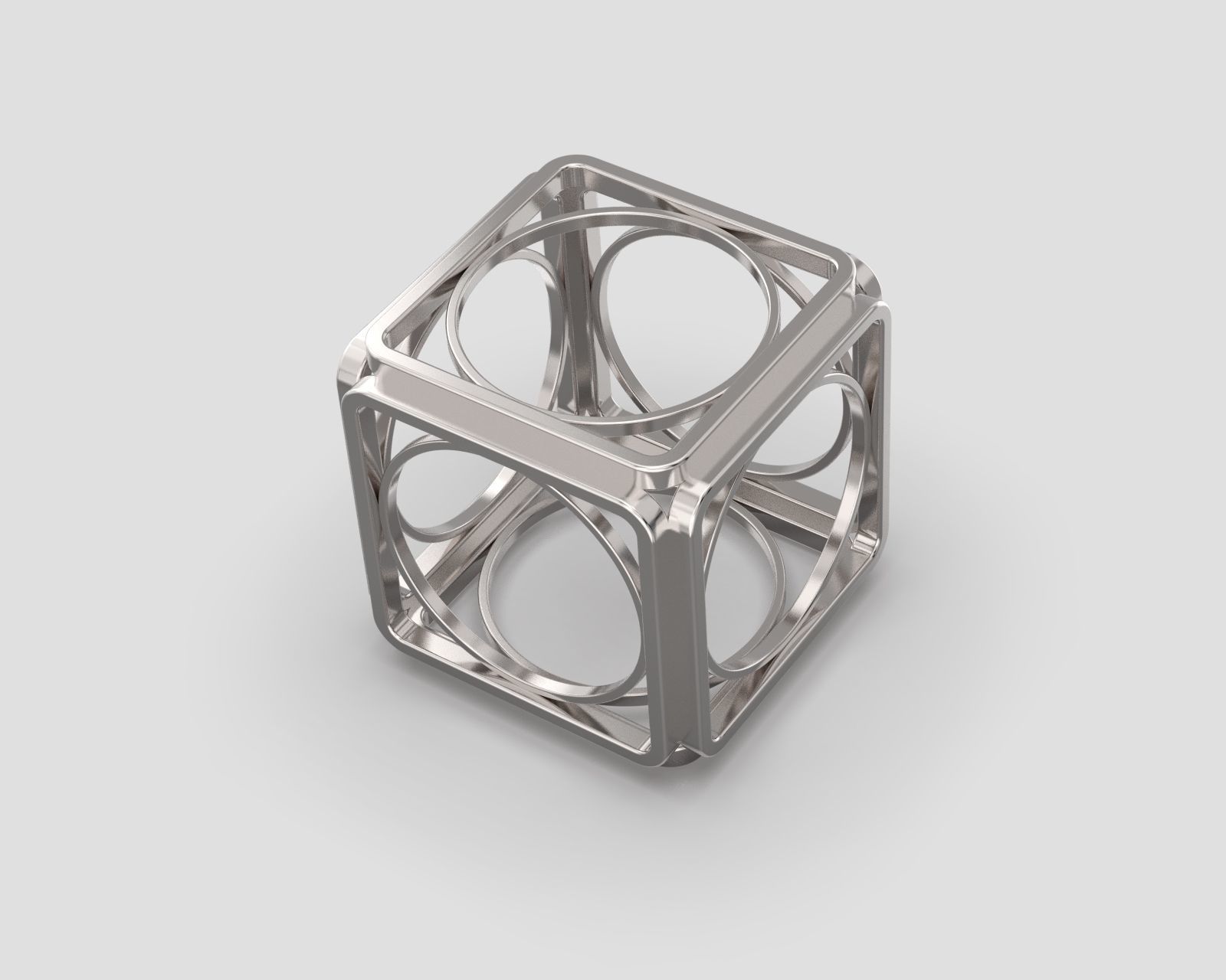 R 118 Cube ring 3D print model_5