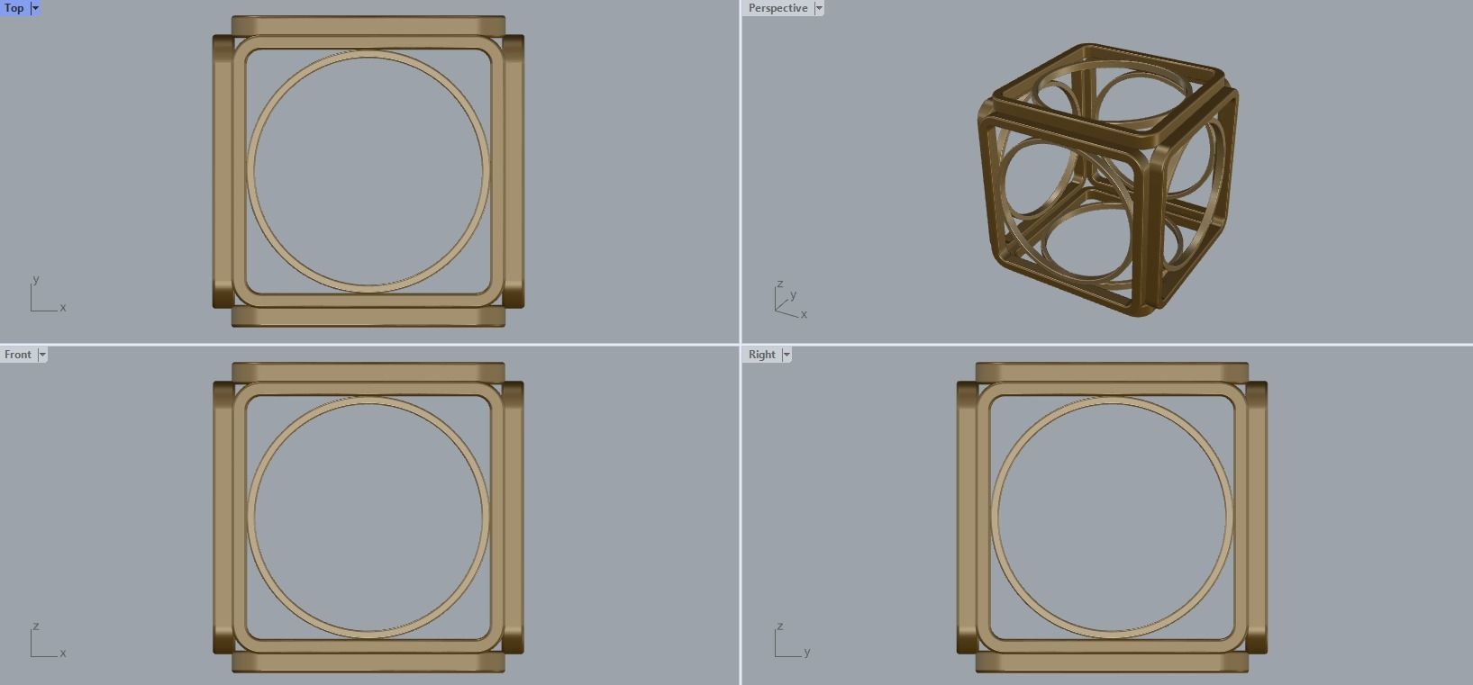 R 118 Cube ring 3D print model_13