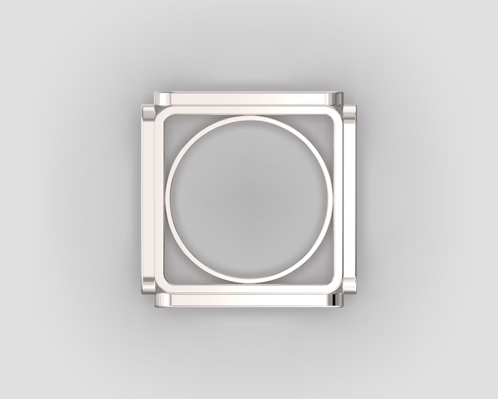 R 118 Cube ring 3D print model_2