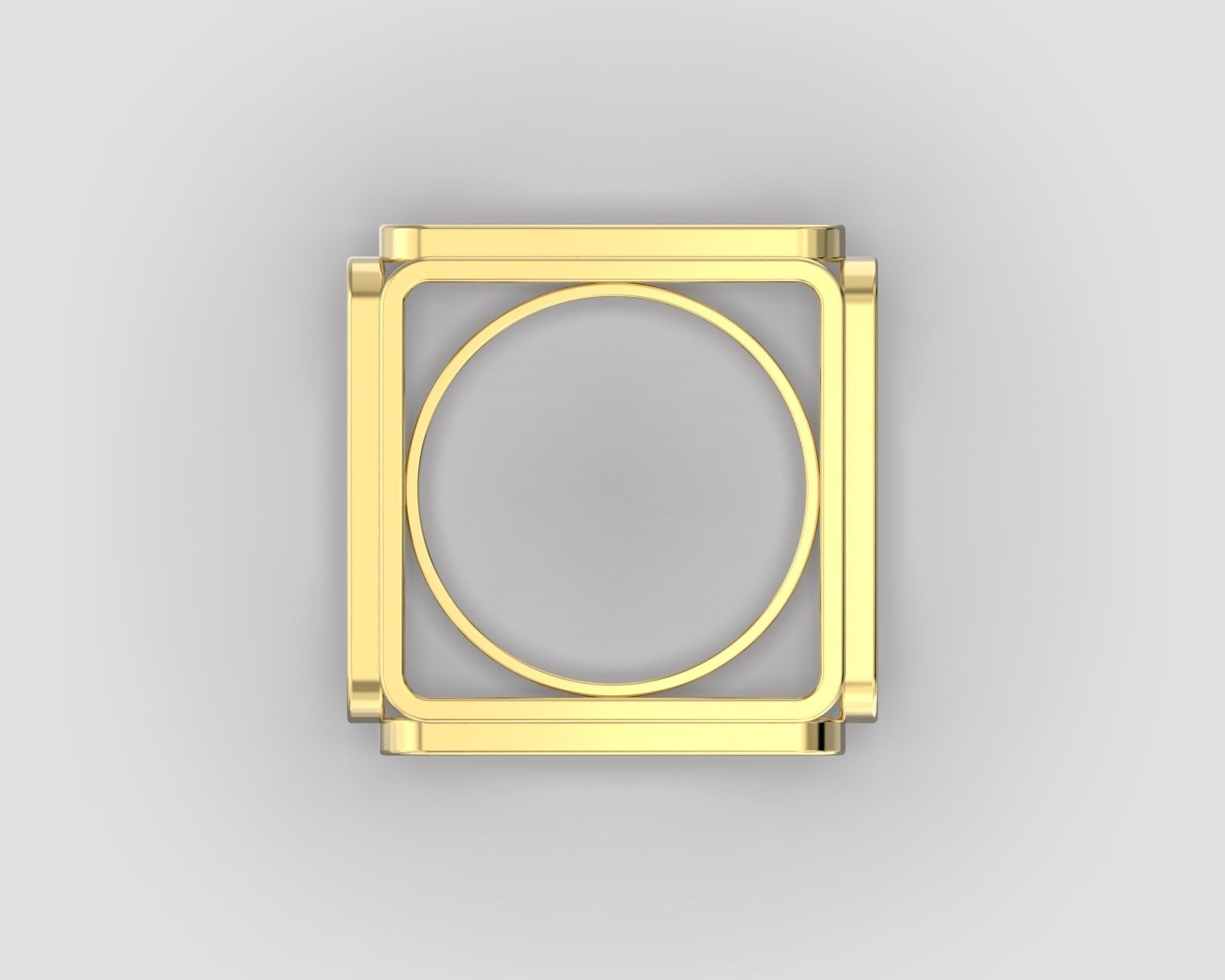 R 118 Cube ring 3D print model_7