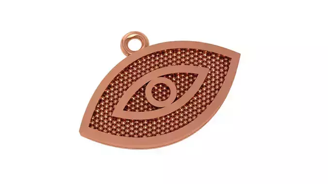 Evil Eye Pendant Necklace 3D print model