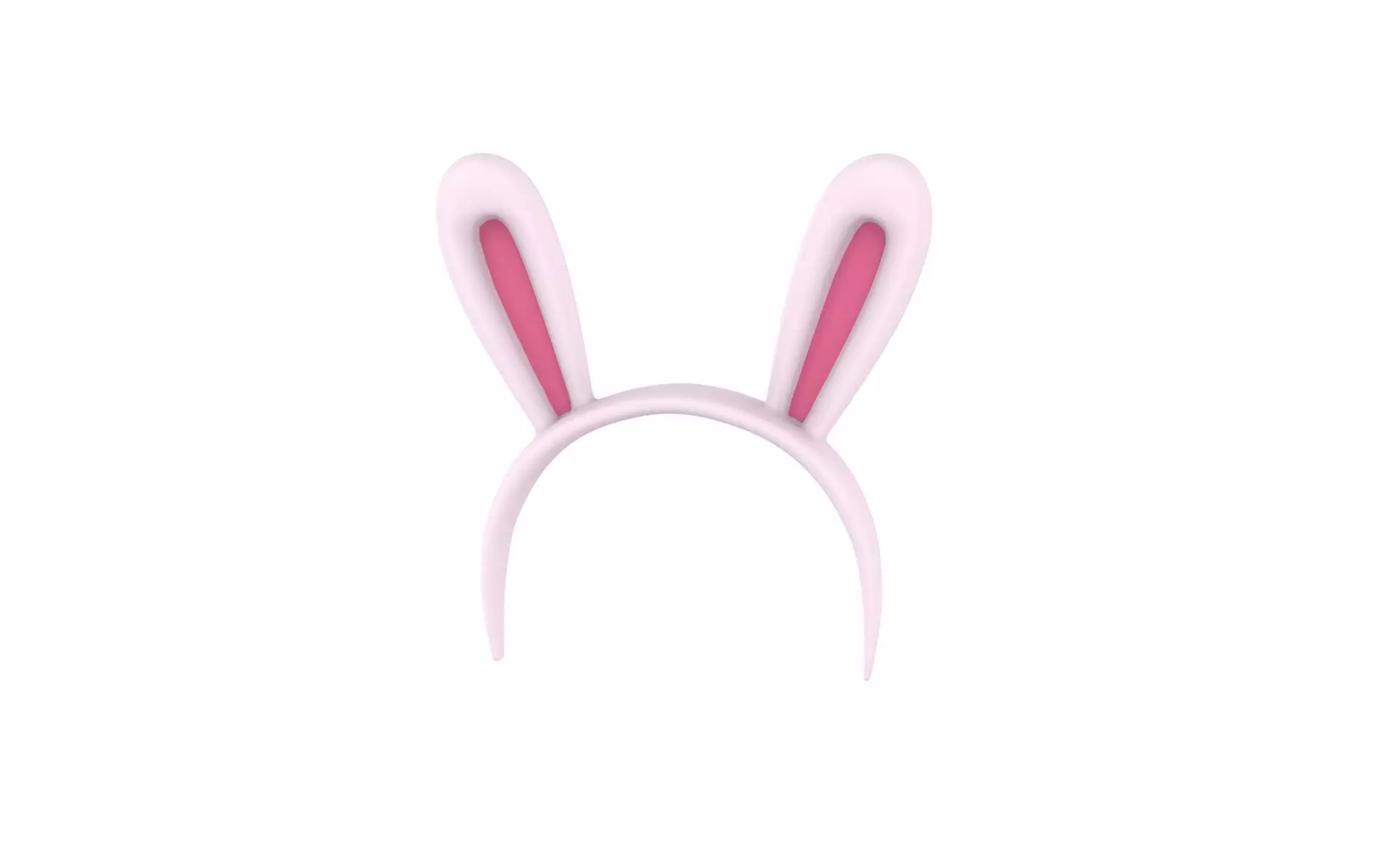 Prop44 Rabbit Headband Low-poly 3D model_0