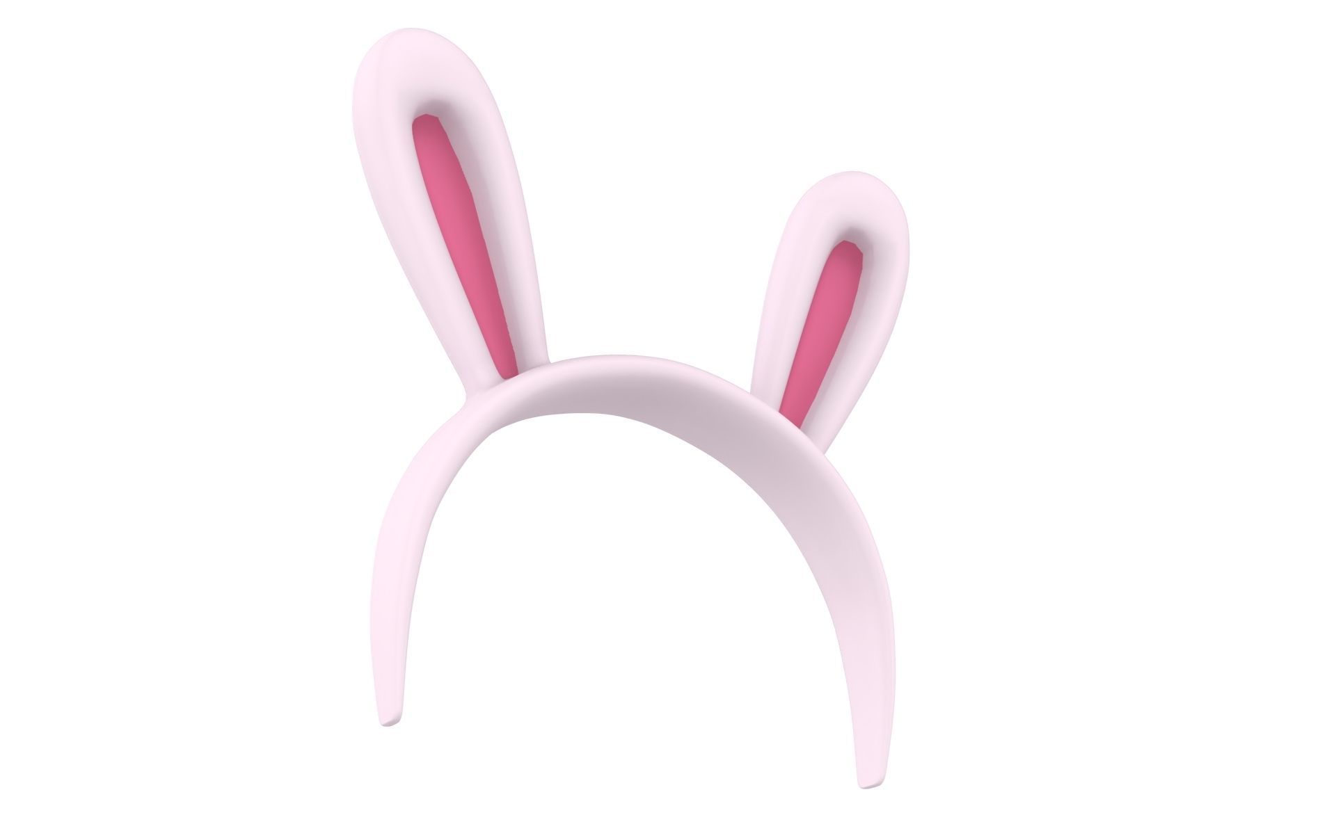Prop44 Rabbit Headband Low-poly 3D model_15