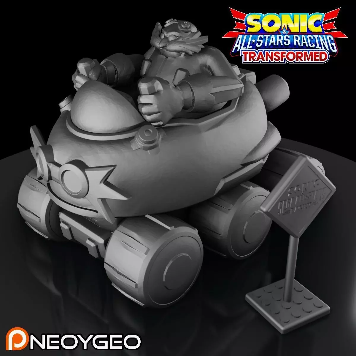 DR EGGMAN - ROBOTNIK - SONIC and ALL-STARS RACING TRANSFORMED 3D print model_0